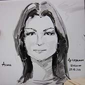 шарж Алины на акции Керамина