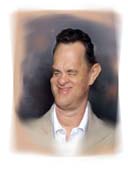 шарж на голливудского актера с высоким лбом на свадьбе