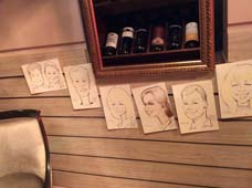 шаржи выставка в ресторане Бобо свадьба