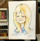 В рисунке детская радость, шаржист Михаил Шабалин, Минск,шаржист на мероприятие