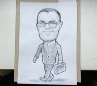 шарж начальника на 23 февраля в Минске от шаржиста Мишеля, Михаила Шабалина