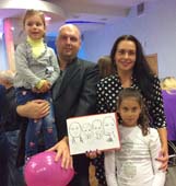 шарж семьи на свадьбе