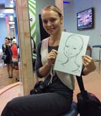 шарж девушки на свадьбе